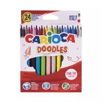 Carioca Набор фломастеров Doodles, 42315, разноцветный, 24 шт