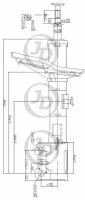 Стойка газомасляная передняя левая /334400/ Jd JAS0050