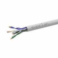 Кабель витая пара U/UTP кат.6 4х2х23AWG solid CU PVC Six сер. (м) SUPRLAN 01-0316-1