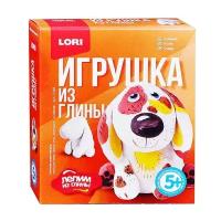 Набор для творчества LORI игрушка из глины "Собачка" (Гл-003)