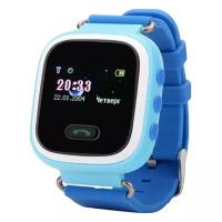 Детские часы с GPS Baby Watch GW900S blue с цветным узким экраном (голубые)