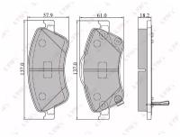 LYNXAUTO BD7546 (0101ZRE150F / 02047 / 02047712) колодки тормозные дисковые перед