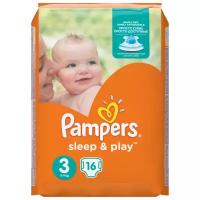 Pampers подгузники Sleep&Play 3 (5-9 кг) 16 шт