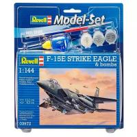 Сборная модель Revell F-15E STRIKE EAGLE & bombs (63972) 1:144