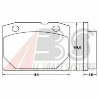 Колодки тормозные Abs арт. 36080