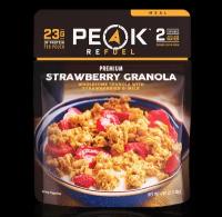 Клубничная гранола Peak Refuel STRAWBERRY GRANOLA 130г/в поход/с собой/завтрак/перекус/клубника/ягода/каша/молоко/белковое питание/полезно/вкусно