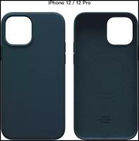 Силиконовый чехол COMMO Shield Case для iPhone 12/12 Pro с поддержкой беспроводной зарядки, Pacific Green