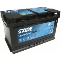 EXIDE EK800 (000915105CD / 0092S40110 / 0092S4E110) аккумулятор 80 ah 800a start-stop agm (315х175х190)