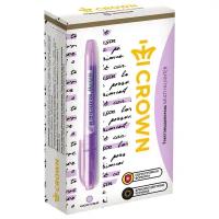 CROWN Набор текстовыделителей Multi Hi-Lighter, фиолетовый, 12 шт