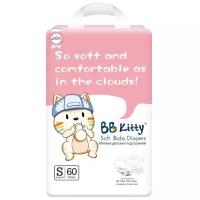 Подгузники BB Kitty Премиум размер S (4-8кг) 60шт BKD-S60