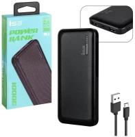 Внешний аккумулятор Power bank ISA PB-5 10000 mah, черный / Повербанк / Аккумулятор для телефона / Power bank 10000 mah