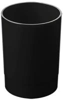 Подставка-стакан для пишущих принадлежностей Стамм "Лидер", круглая, черная