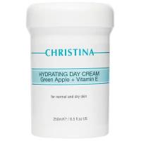 Christina Hydrating Day Cream Green Apple + Vitamin E (Увлажняющий дневной крем для нормальной и сухой кожи), 250 мл