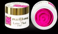 Гель-пластилин для лепки на ногтях, гель для дизайна, цвет неоновый ярко-розовый P-67 Lotus Thai, 5 мл