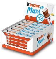 Шоколад Kinder Chocolate Maxi молочный, 36 штук по 21 гр