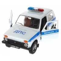 Модель машины 1:34-39 LADA 4x4 милиция ДПС (Welly 42386PB)