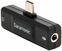 Аудиоинтрефейс Saramonic SR-EA2U USB-С для микрофона и наушников 3,5 мм