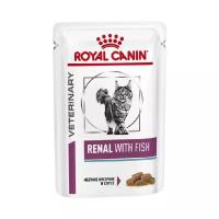 Влажный корм для кошек Royal Canin Renal, при проблемах с почками, с тунцом 85 г (кусочки в соусе)