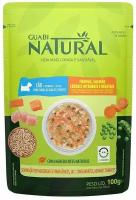 Guabi Natural Dog для собак курица, лосось, цельнозерновые злаки и овощи, 100г (18 паучей)