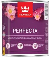 Tikkurila Perfecta (Тиккурила Перфекта) интерьерная краска износостойкая, вес:0.9л, блеск: глубокоматовая, цвет: белый Tikkurila Perfecta