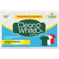 Хозяйственное мыло DURU Сlean & White универсальное 0.5 кг, 4 шт. в уп
