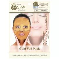 Sun Smile Home Spa фольгированная маска Gold Foil Pack с коллоидным золотом, экстрактом чайного листа и гиалуроновой кислотой