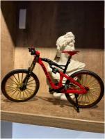 Мини-модель велосипеда, 1:10, игрушка для пальцев, фингербайк, коллекционная, bike collection, декор, down hill red