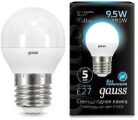 Светодиодная лампа Gauss 105102210 LED Globe E27 9.5W 4100K