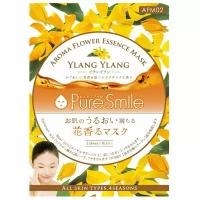 Sun Smile тканевая маска Pure Smile Aroma Flower Essence Mask с маслом иланг-иланг