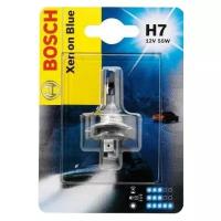 Лампа автомобильная галогенная Bosch Xenon Blue 1987301013 H7 12V 55W PX26d 3500K 1 шт