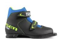 Ботинки лыжные TREK Laser1 NN75 черный/ лого лайм неон 30