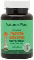 NaturesPlus Chewable Papaya Enzyme Supplement, 180 таблеток Жевательные ферменты папайи