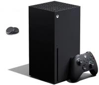 Игровая приставка Microsoft Xbox Series X, черный + Накладки на стики для контроллера