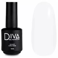 Diva Nail Technology Гель-лак Ultra white, 15 мл