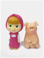 Набор игрушек для купания из м/ф "Маша и медведь": Маша и свинка