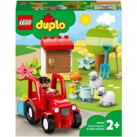 LEGO Duplo Town Конструктор Фермерский трактор и животные, 10950