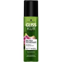 Gliss Kur экспресс-кондиционер Bio-Tech Регенерация для ослабленных и поврежденных волос, 200 мл