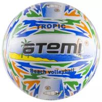 Мяч волейбольный Atemi Tropic, резина, цветной, литой, окруж 65-67