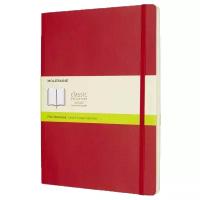 Блокнот Moleskine Classic Soft 190x250, 96 листов 431023QP623F2, красный, цвет бумаги тонированный