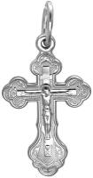 Православный крестик из серебра с распятием