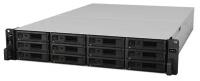 Synology (Rack2U) 8C2,1Ghz/8Gb (64)/RAID0,1,10,5,6/upto12HP HDDs SATA(3,5'or2,5')upto 36 with 2xRX1217RP/2xUSB/4GE+2x10GE/2xPCIe/iSCSI/2xIPcam(upto90)