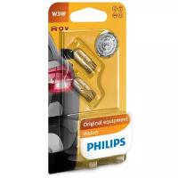 PHILIPS 12256B2 Лампа 12V W3W W2.1x9.5d блистер (2шт.) PHILIPS