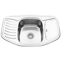 Врезная кухонная мойка SinkLight 7851, 51х78см, нержавеющая сталь