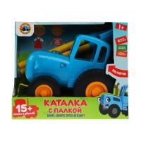 Музыкальная игрушка-каталка синий трактор "Умка"