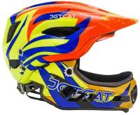 Шлем защитный JETCAT, FullFace Raptor SE, S, orange/yellow|blue