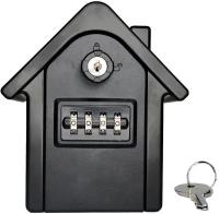 Ключница настенная Домик, 4-значный кодовый Замок / Сейф / Ящик / для хранения ключей