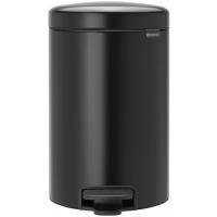 Бак мусорный с педалью Brabantia "newIcon"5л, черный матовый 112928