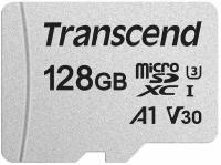 Карта памяти Transcend microSDXC 300S Class 10 UHS-I U3 A1 V30 128GB (TS128GUSD300S)