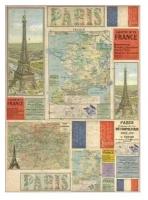 Карта для декупажа Карта - Франция 50 х 70 см* STAMPERIA DFG442