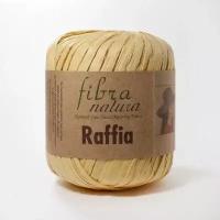 Пряжа Fibra Natura Raffia (Раффия) 116-21 светло-желтый 100% целлюлоза Rayon 90м 40гр 1 шт